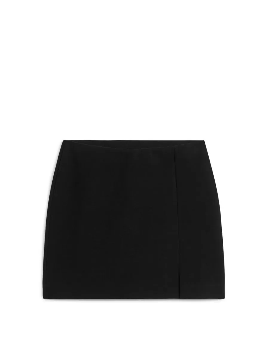 New ARKET Mini Jersey Skirt Black