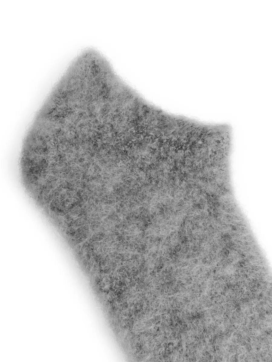 Flash Sale ARKET Mohair-Wool Blend Socks Grey