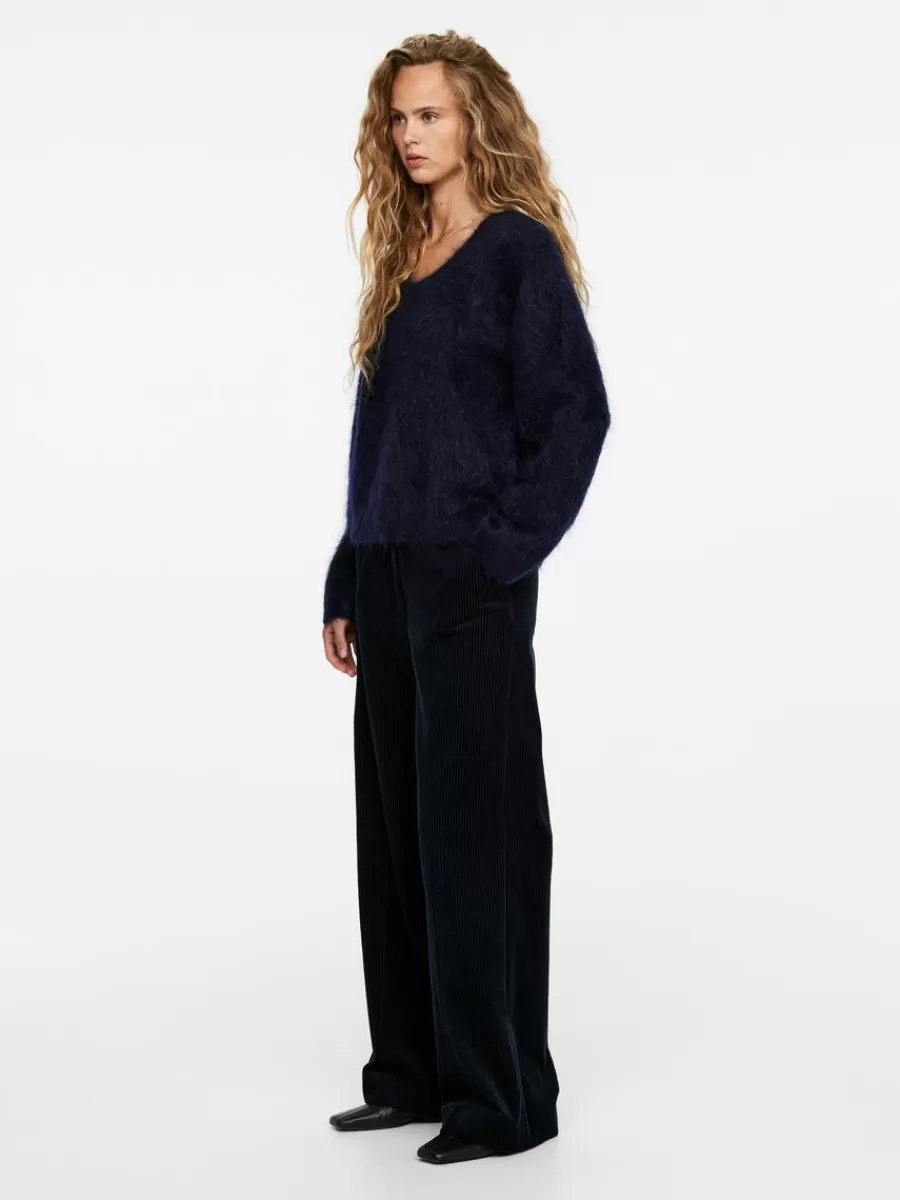 New ARKET Mohair-Wool Jumper Dark Blue