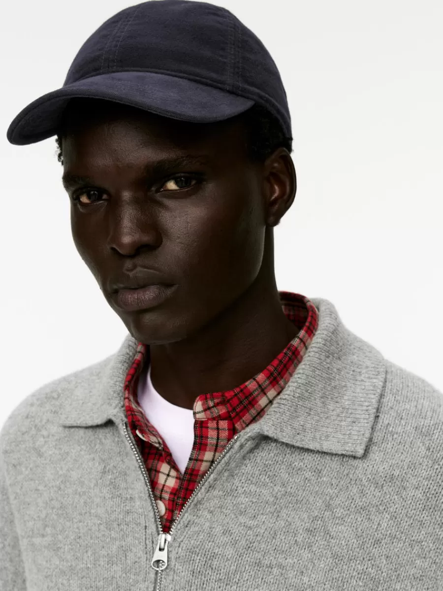 Clearance ARKET Moleskin Cap Dark Blue
