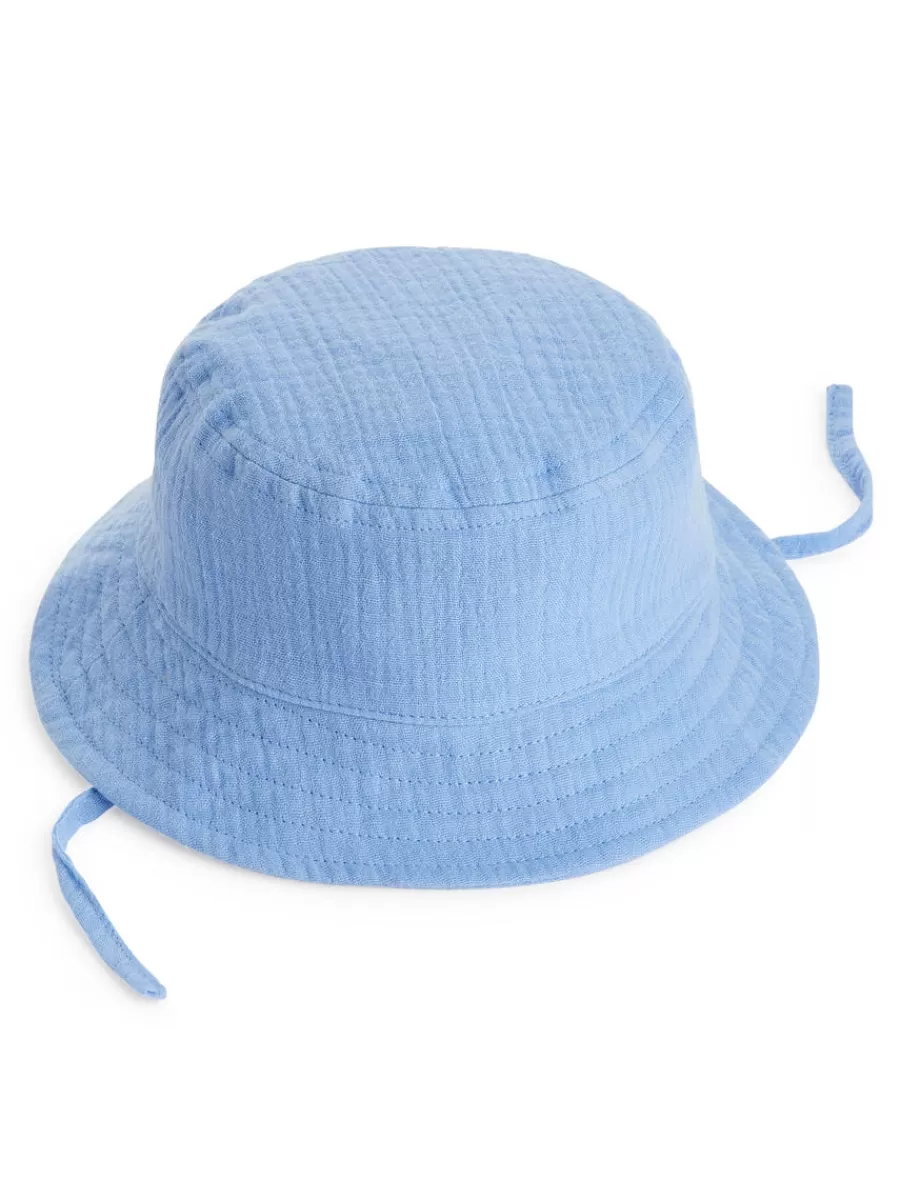 Hot ARKET Muslin Bucket Hat Light Blue