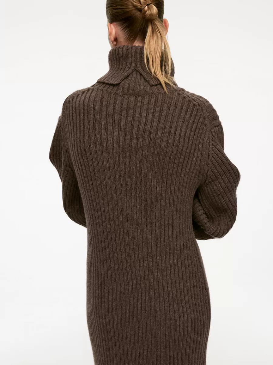 New ARKET Nativa Wool Dress Mole