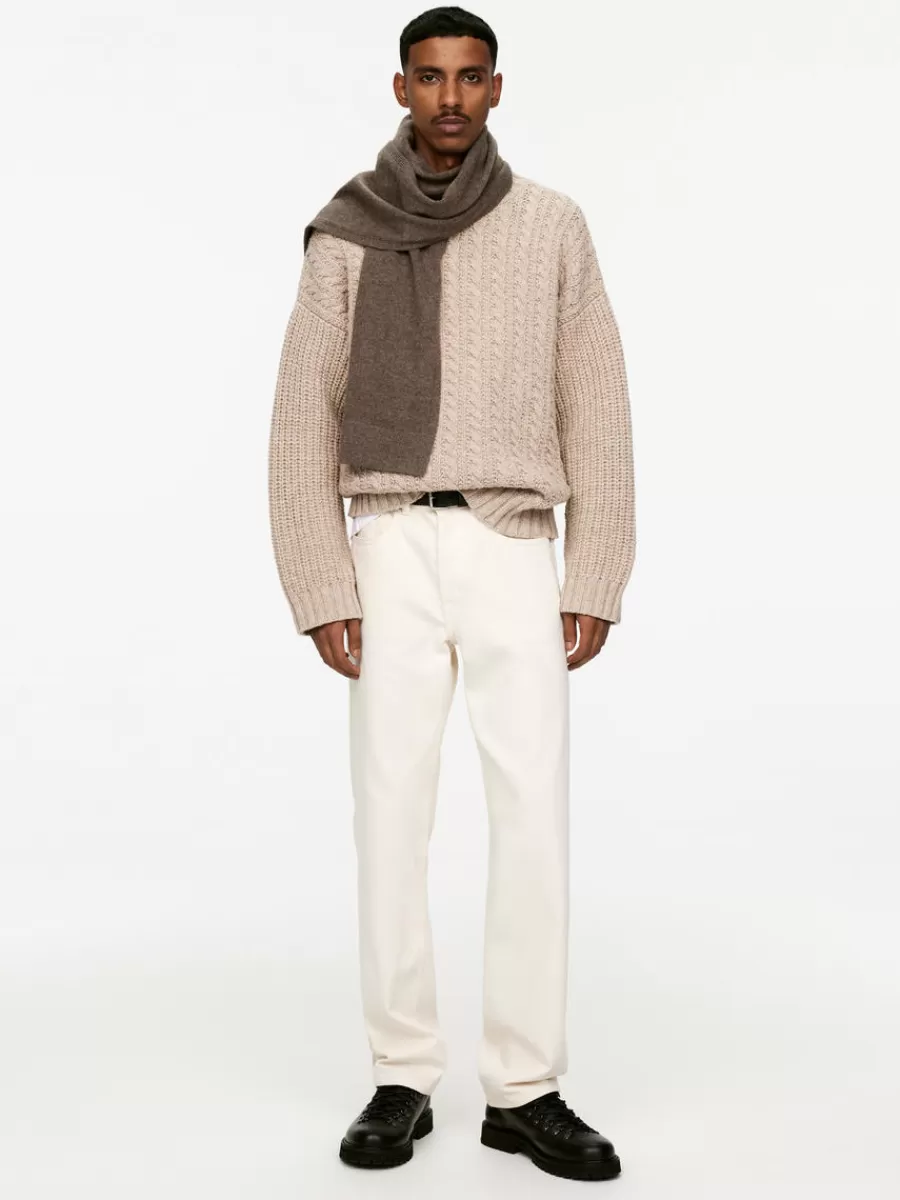 Clearance ARKET Nativa Wool Scarf Brown