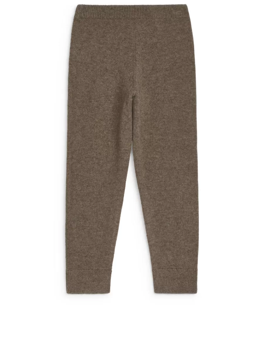 New ARKET Nativa Wool Trousers Mole