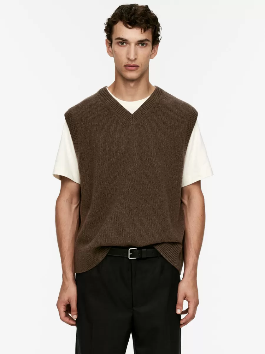Outlet ARKET Nativa Wool Vest Brown