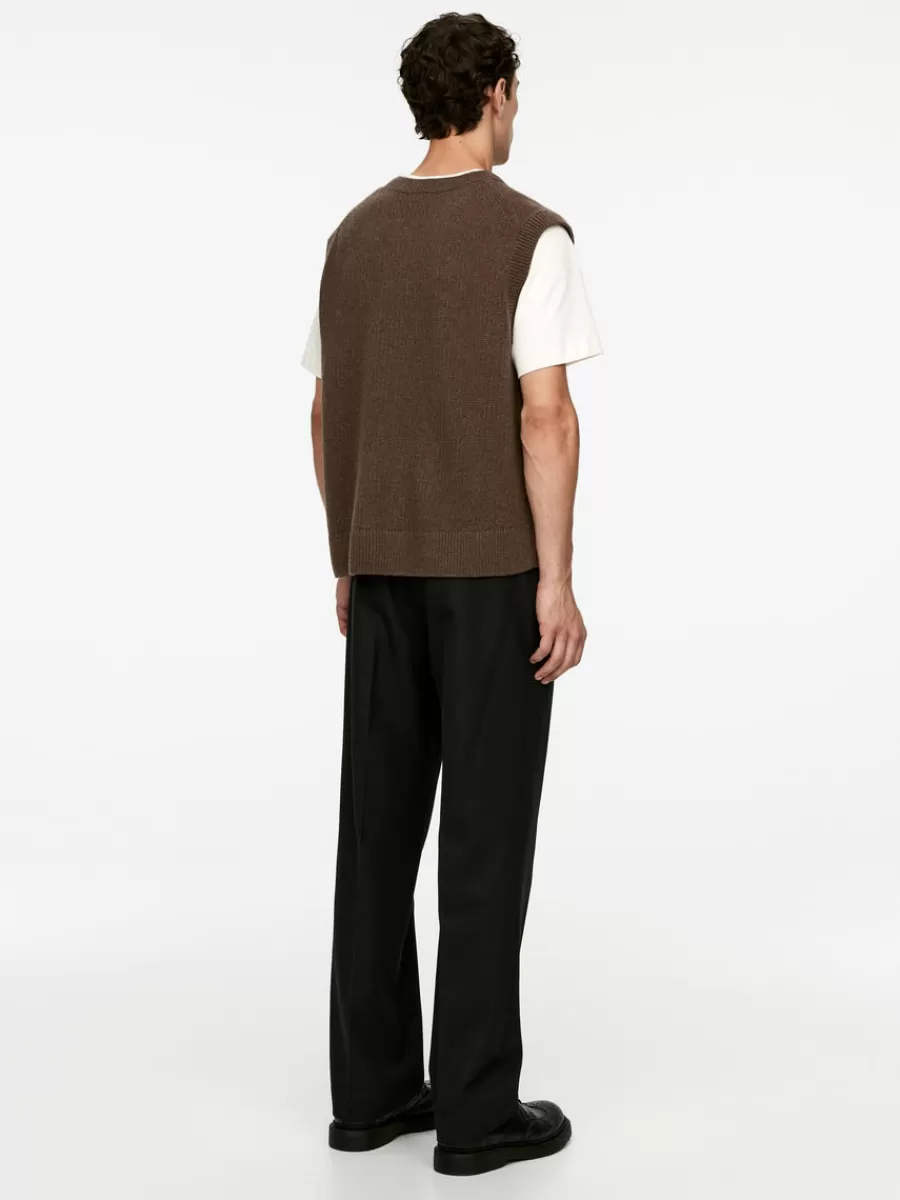 Outlet ARKET Nativa Wool Vest Brown