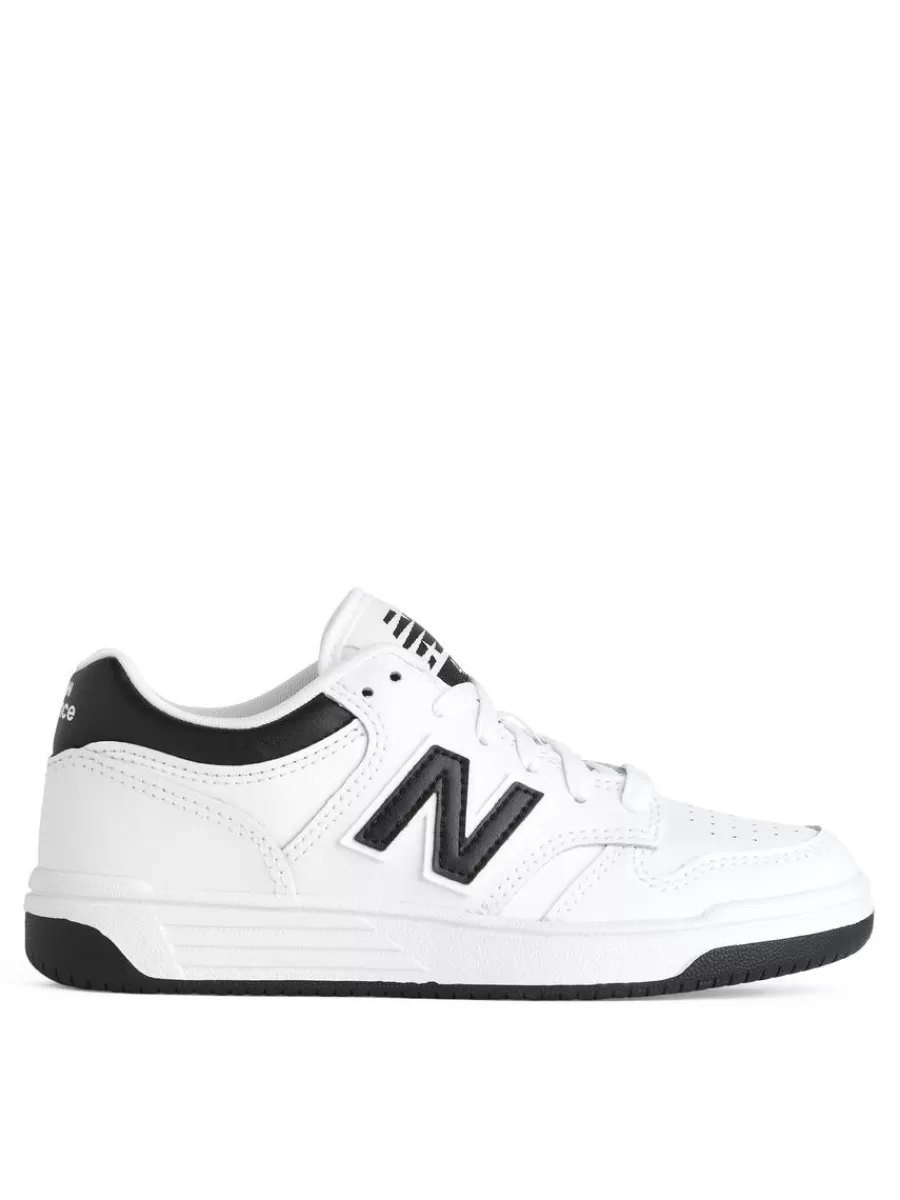 Cheap ARKET New Balance 480 Youth Trainers White/Black