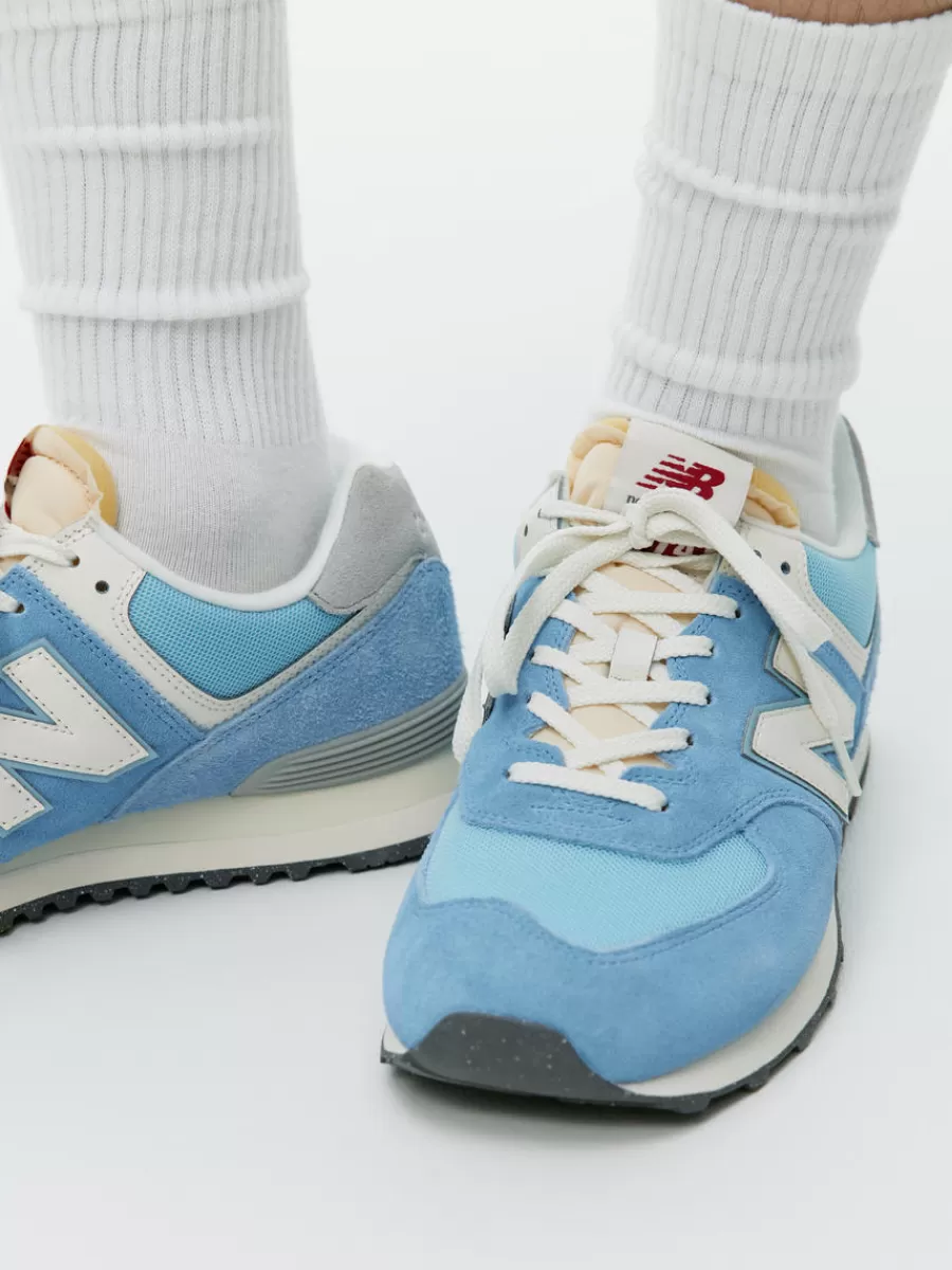Shop ARKET New Balance 574 Trainers Light Blue