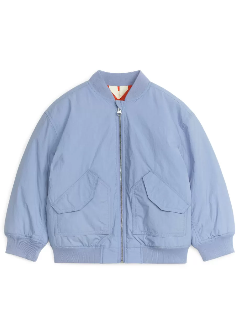 New ARKET Nylon Jacket Light Blue
