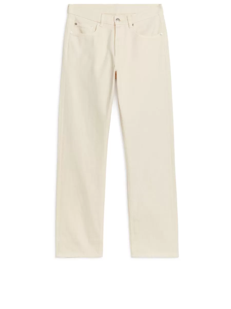 Flash Sale ARKET OCEAN Loose Straight Jeans Ecru
