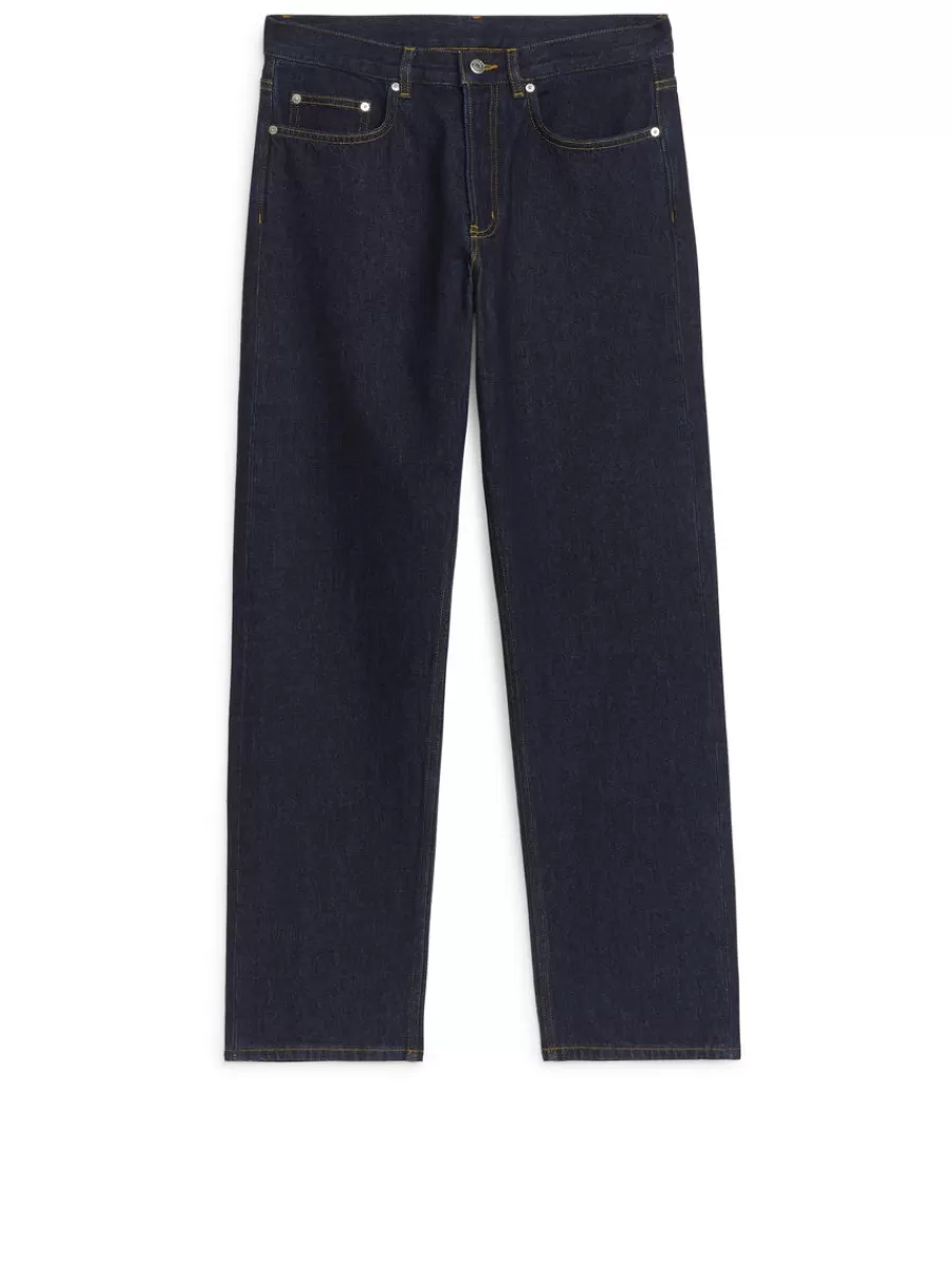 Flash Sale ARKET OCEAN Loose Straight Jeans Dark Blue