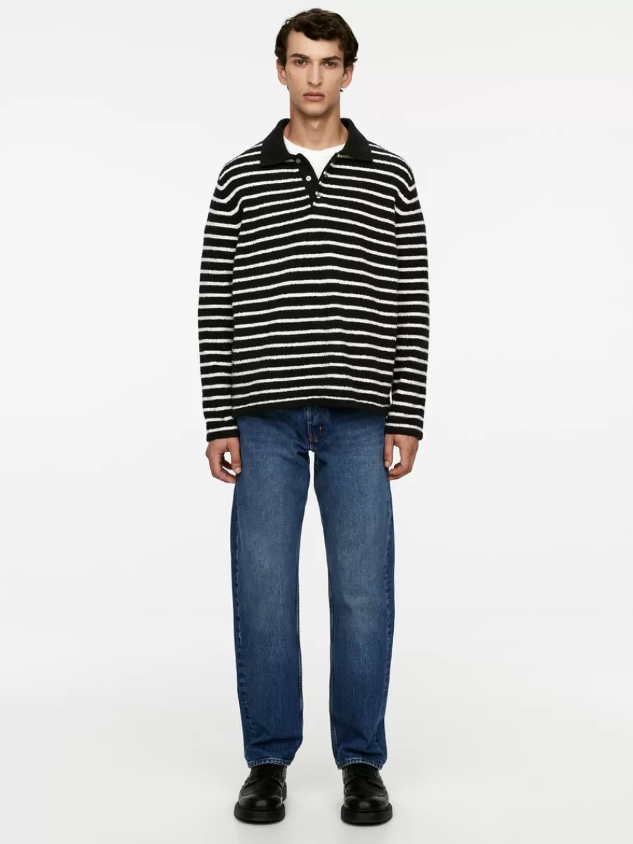 Discount ARKET OCEAN Loose Straight Jeans Blue