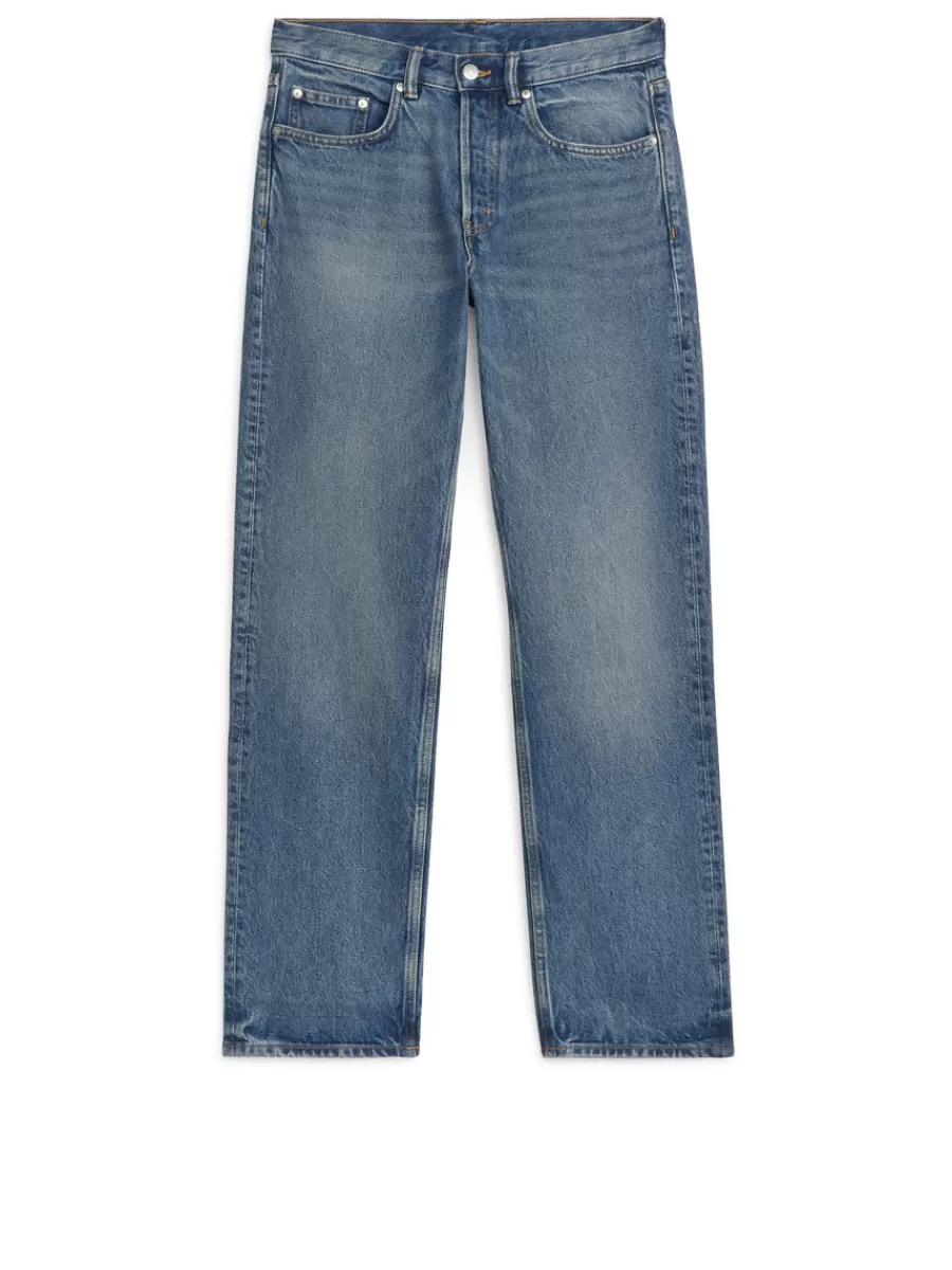 Clearance ARKET OCEAN Loose Straight Jeans Vintage Blue