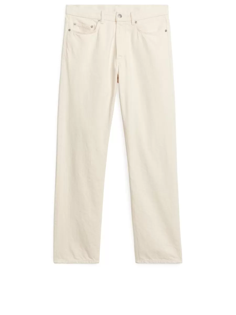 Flash Sale ARKET OCEAN Loose Straight Jeans Ecru
