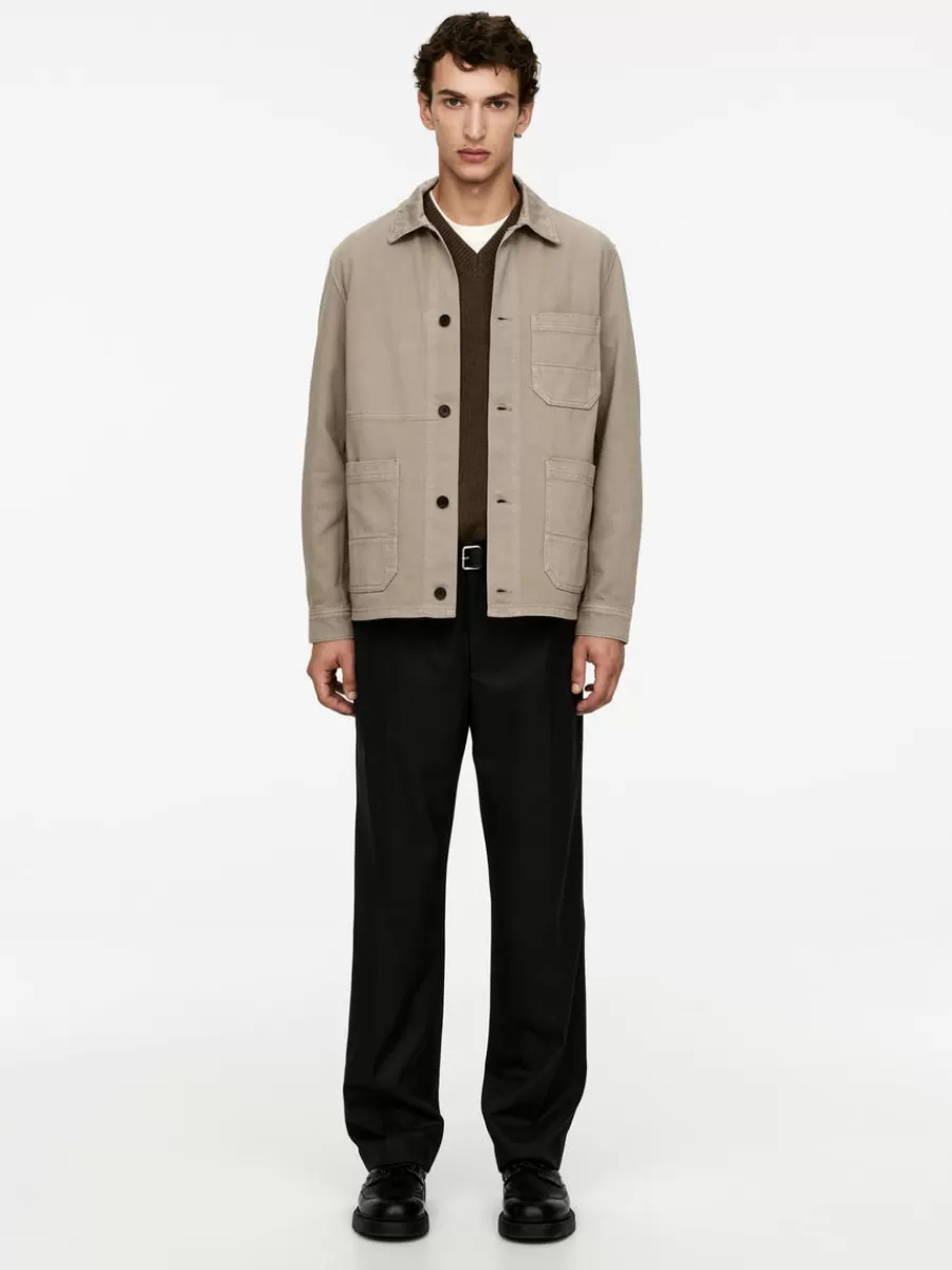 Flash Sale ARKET Overdyed Twill Overshirt Mole