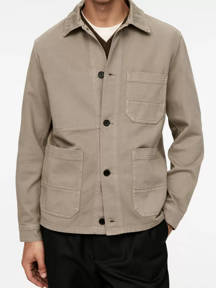 Flash Sale ARKET Overdyed Twill Overshirt Mole