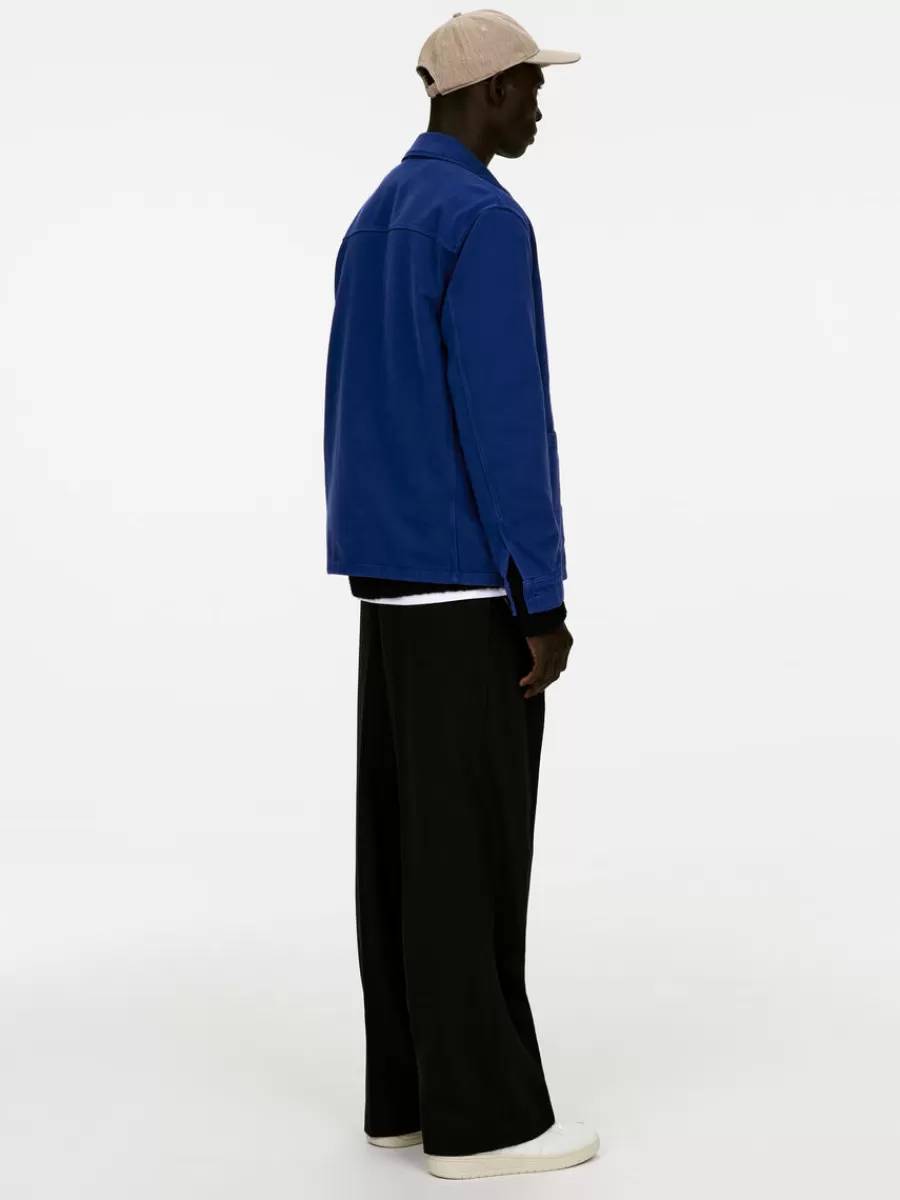 Hot ARKET Overdyed Twill Overshirt Bright Blue