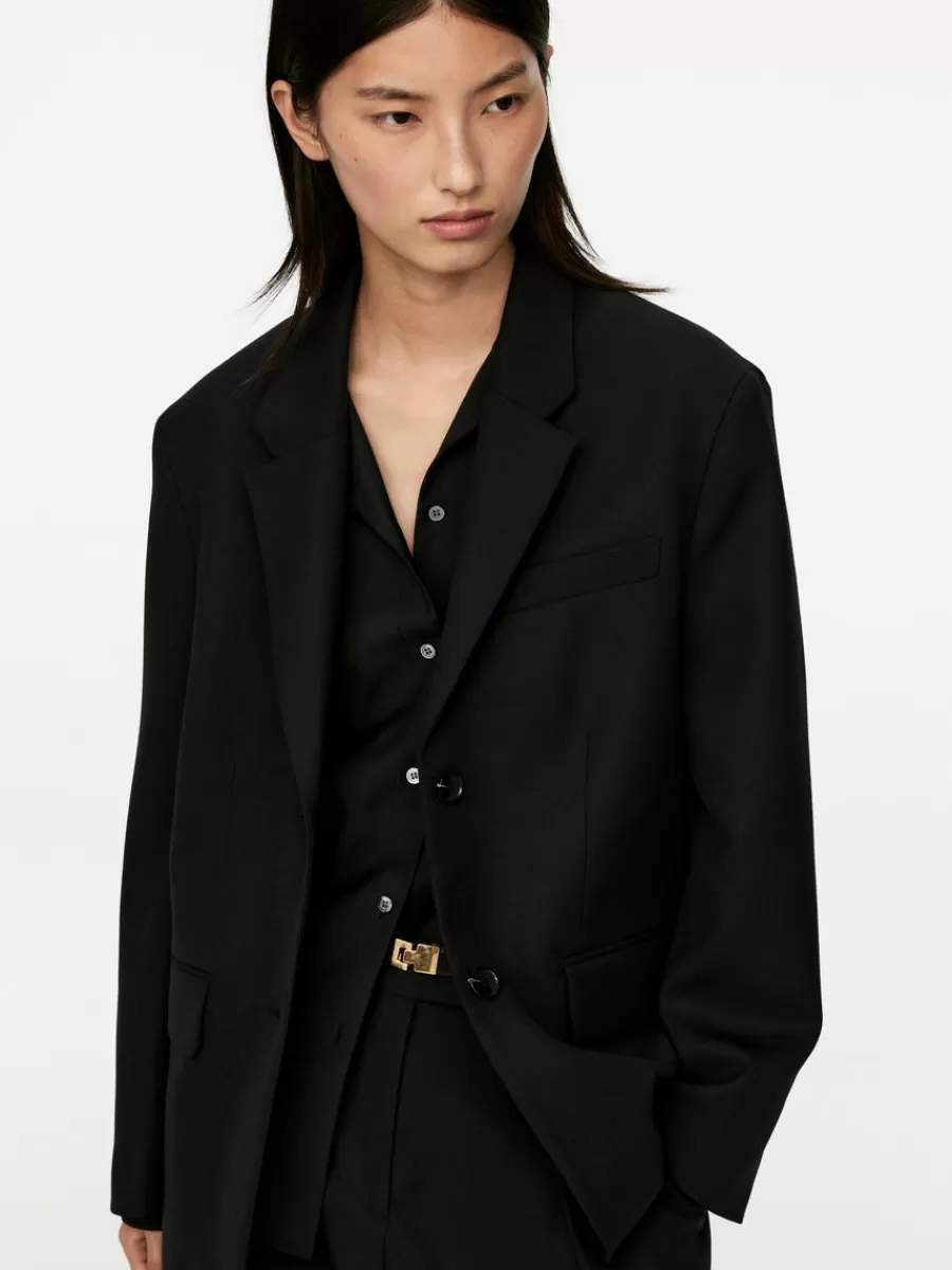 Shop ARKET Oversized Blazer Black