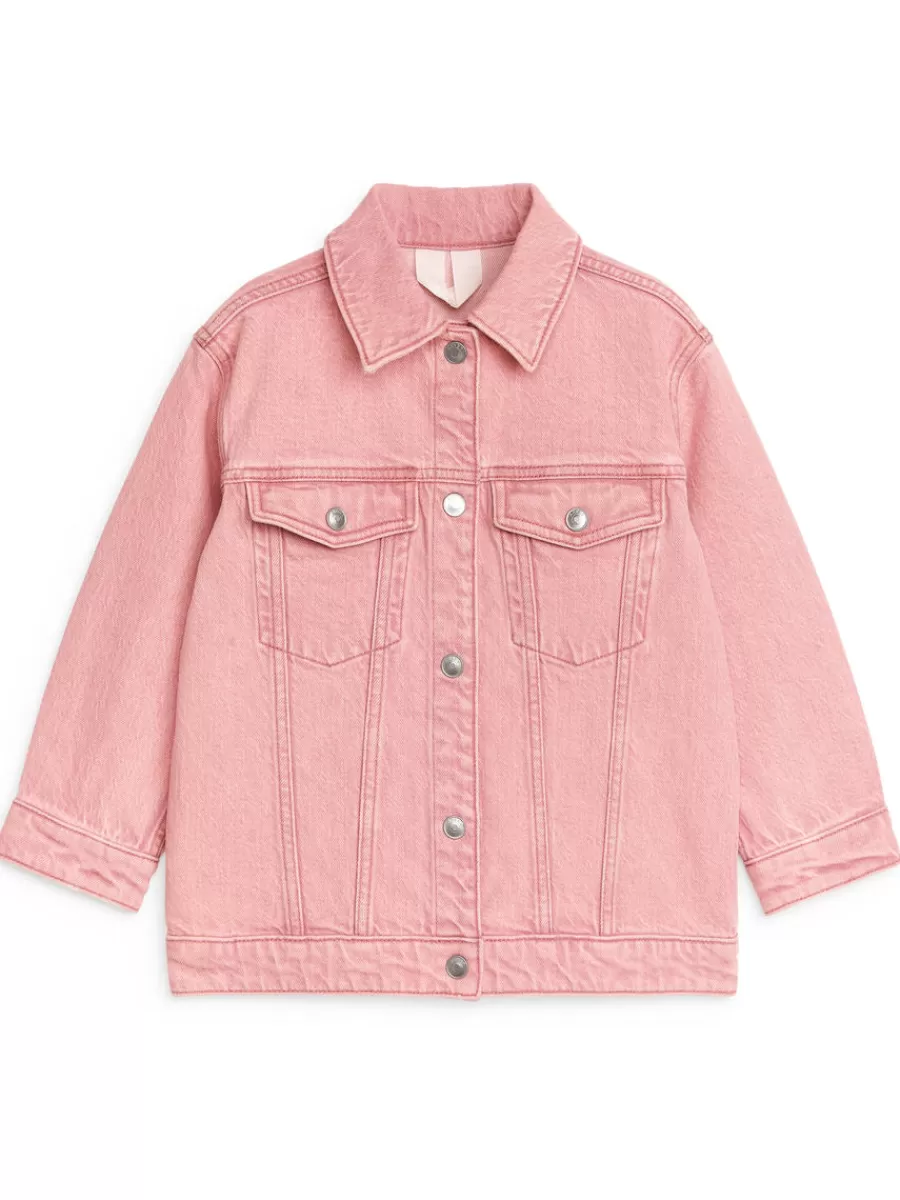 Outlet ARKET Oversized Denim Jacket Pink