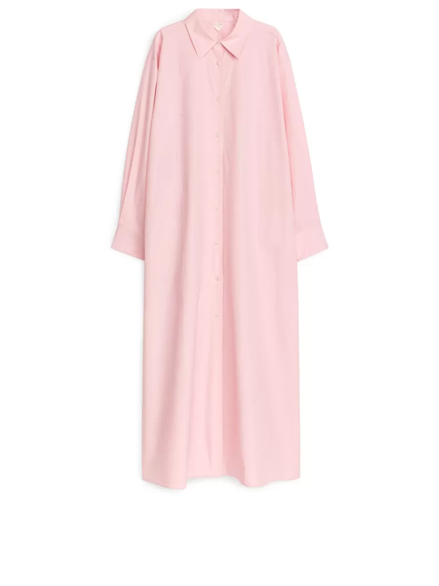 Store ARKET Oversized Shirt Dress Light Pink