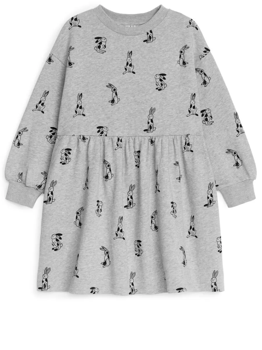 New ARKET Oversized Sweatshirt Dress Grey/Rabbit