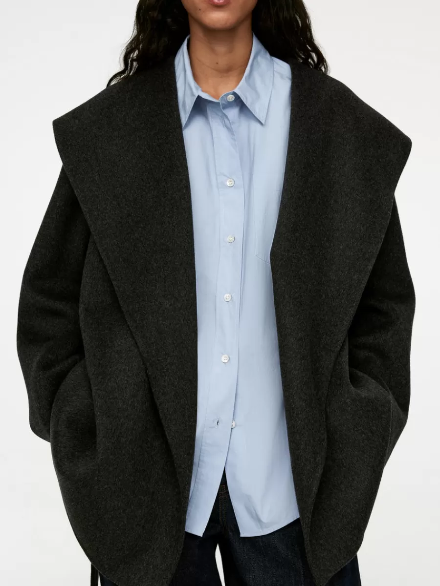 Flash Sale ARKET Oversized-Fit Poplin Shirt Blue