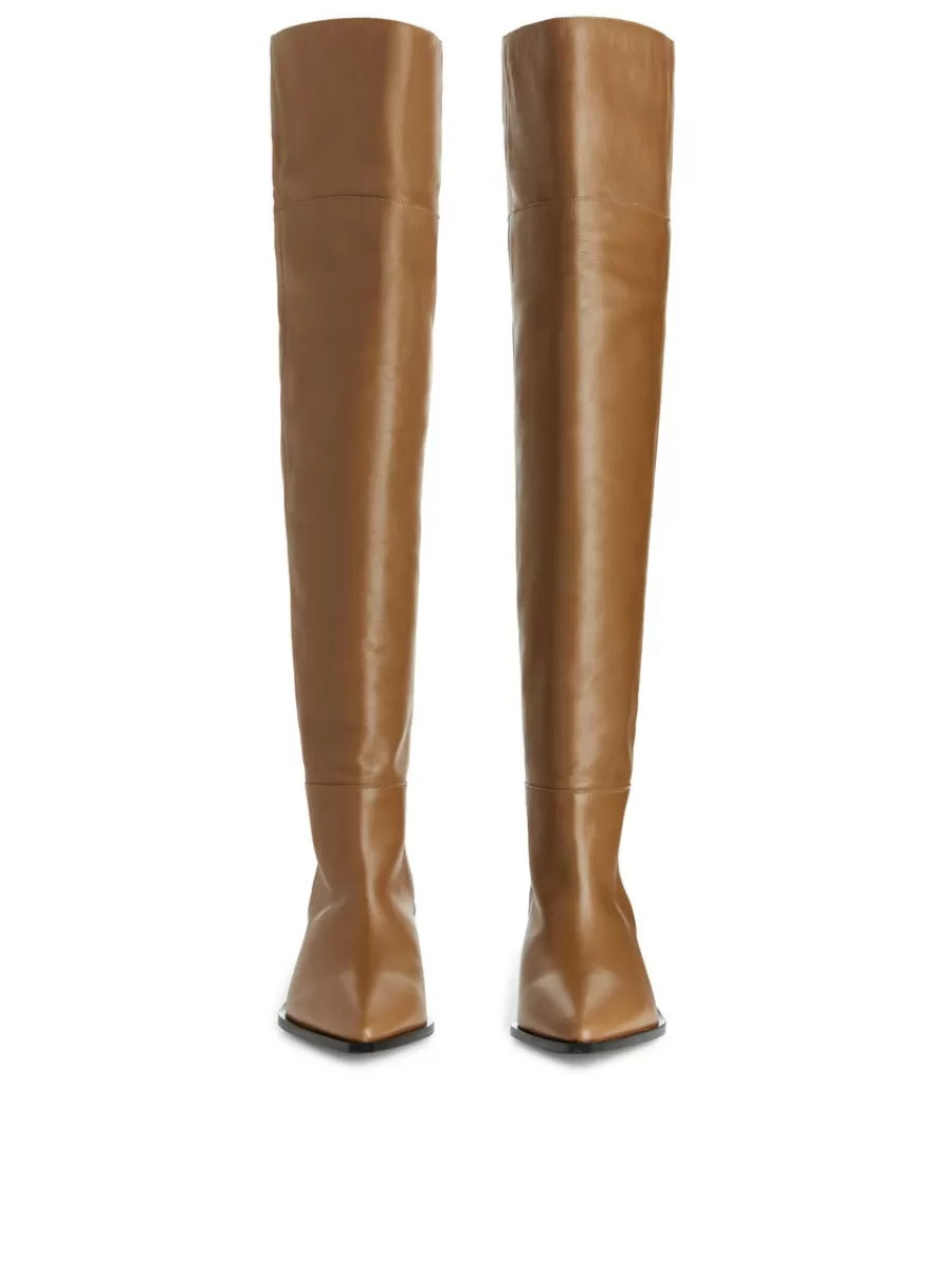 Best ARKET Over-the-Knee Boots Cognac