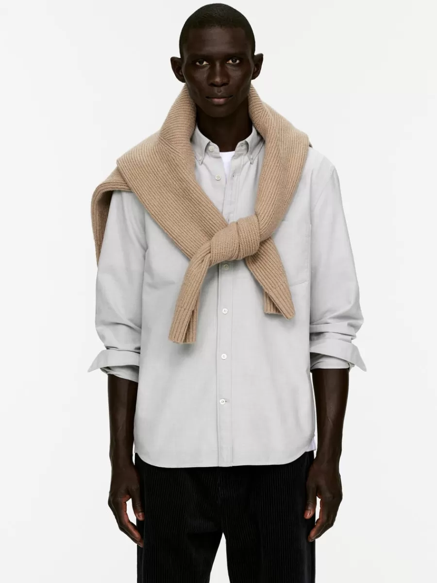 Discount ARKET Oxford Shirt Light Grey