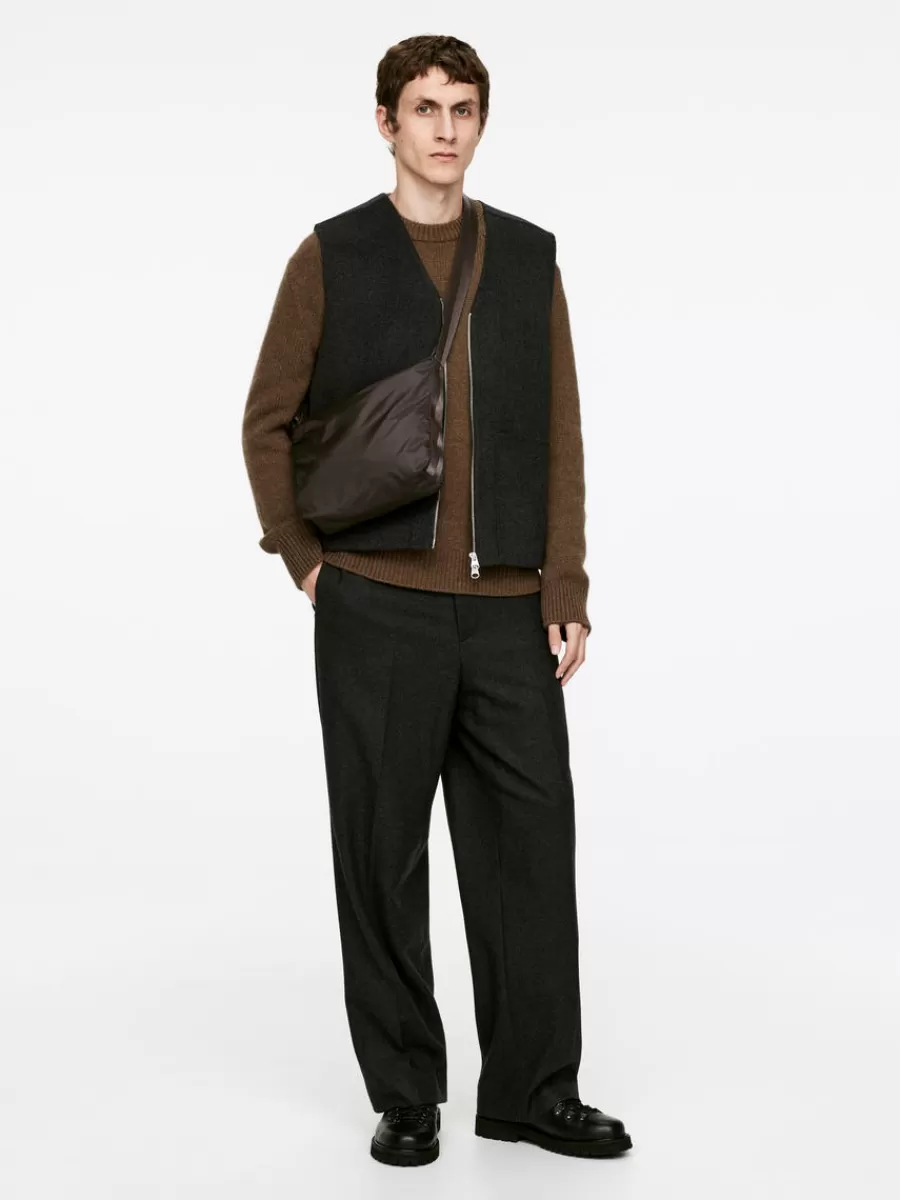 Shop ARKET Packable Small Messenger Bag Brown
