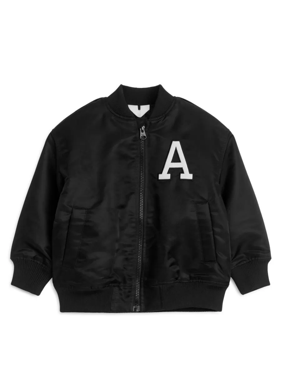 Discount ARKET Padded Nylon Jacket Black