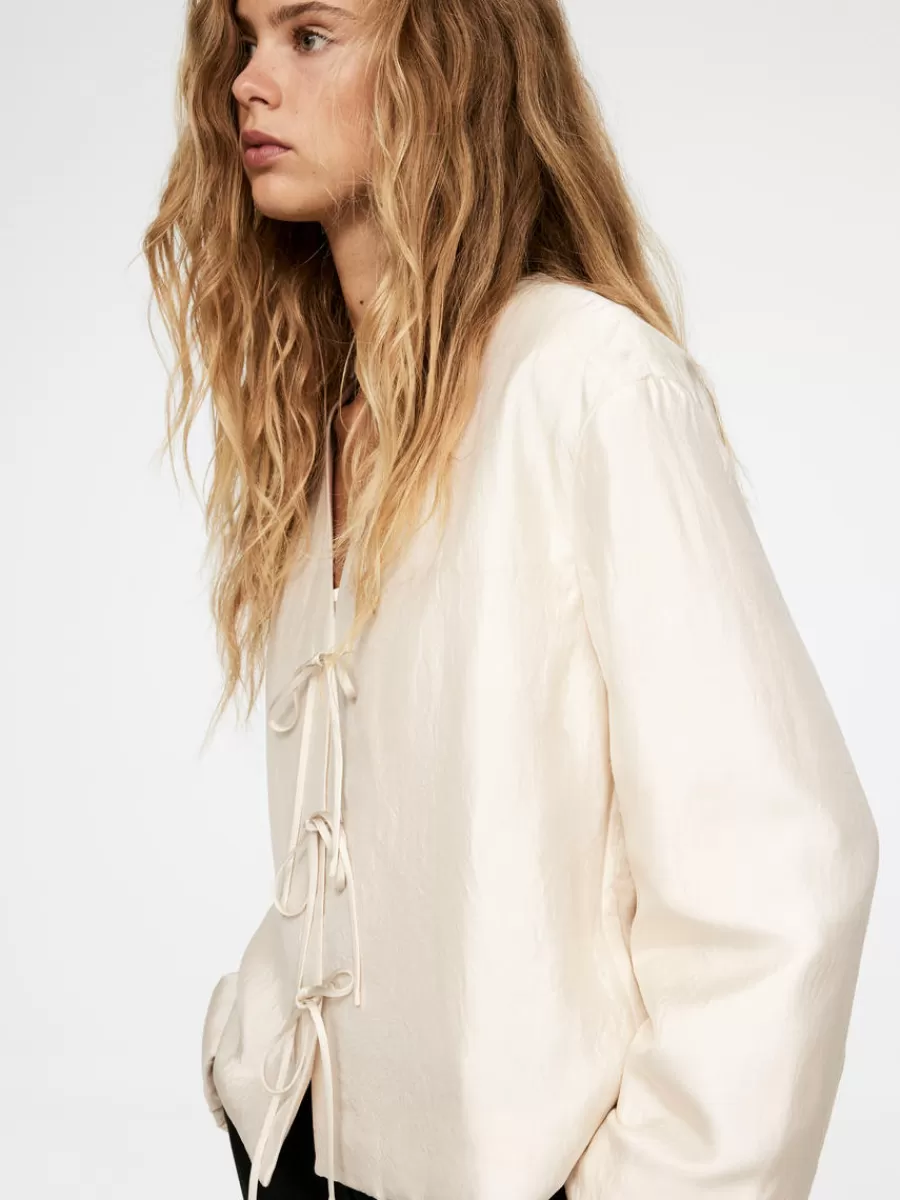 Best ARKET Padded Tie Top White