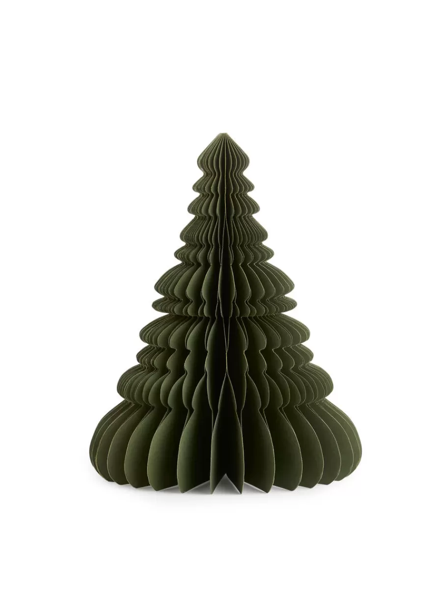 Online ARKET Paper Decoration 24 Cm Dark Green/Glitter
