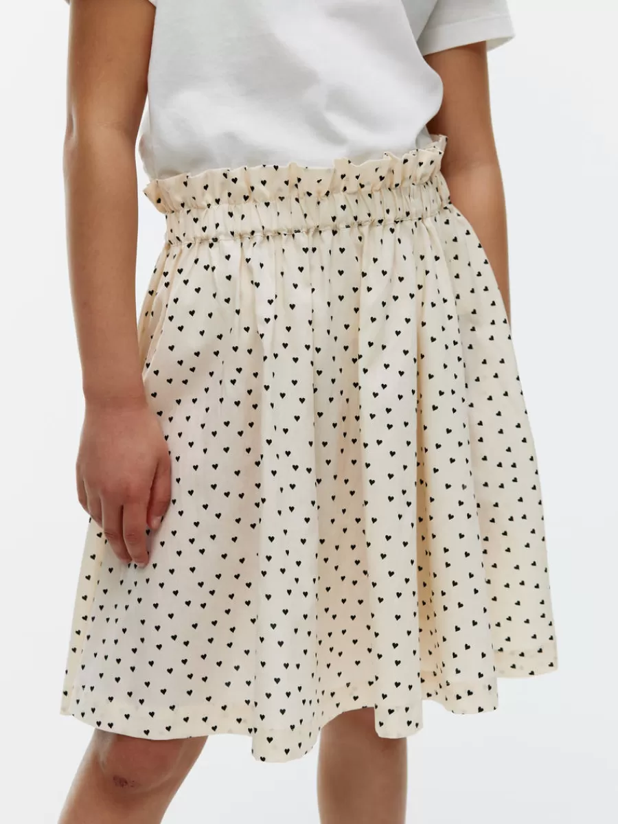 Best ARKET Paperbag Skirt Off White/Black