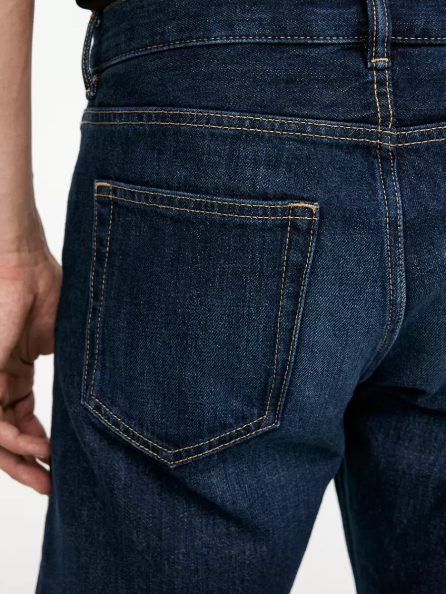 Discount ARKET PARK Regular Straight Jeans Dark Blue