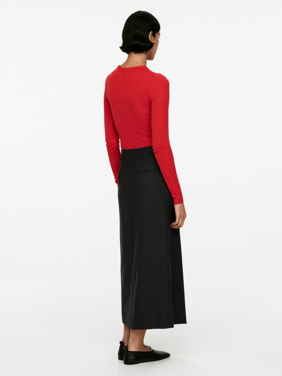 Best Sale ARKET Pencil Wrap Skirt Black