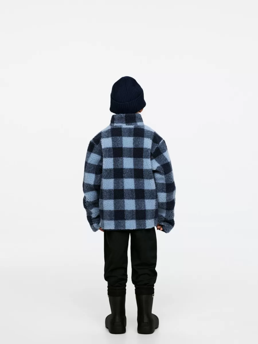 Sale ARKET Pile Jacket Light Blue/Blue