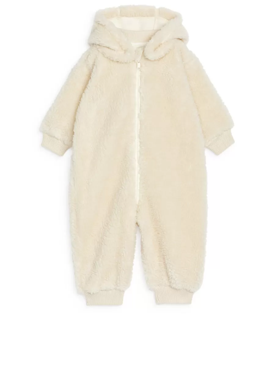 Cheap ARKET Pile Overall Off White