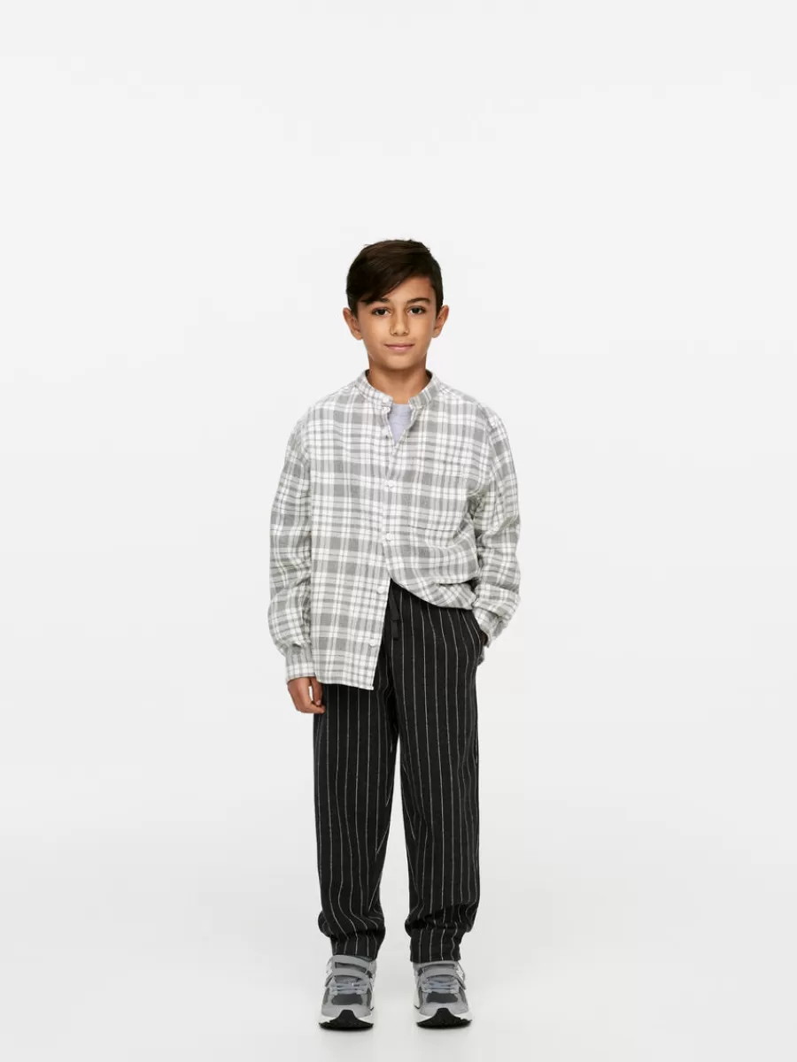 Clearance ARKET Pinstripe Cotton Sweatpants Off Black