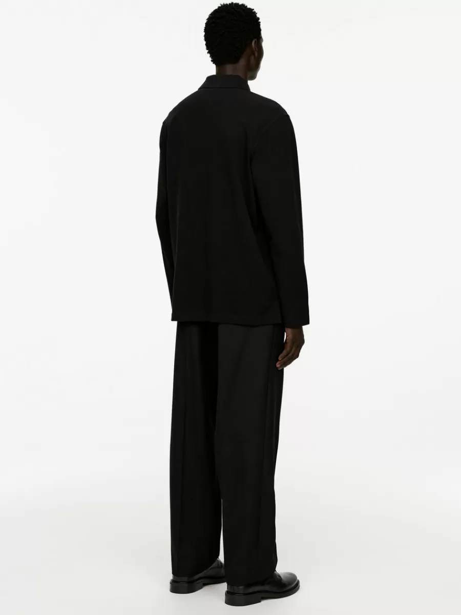 Best ARKET Piqué Polo Shirt Black