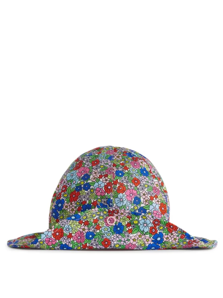 Online ARKET Poplin Sun Hat Multi/Flowers