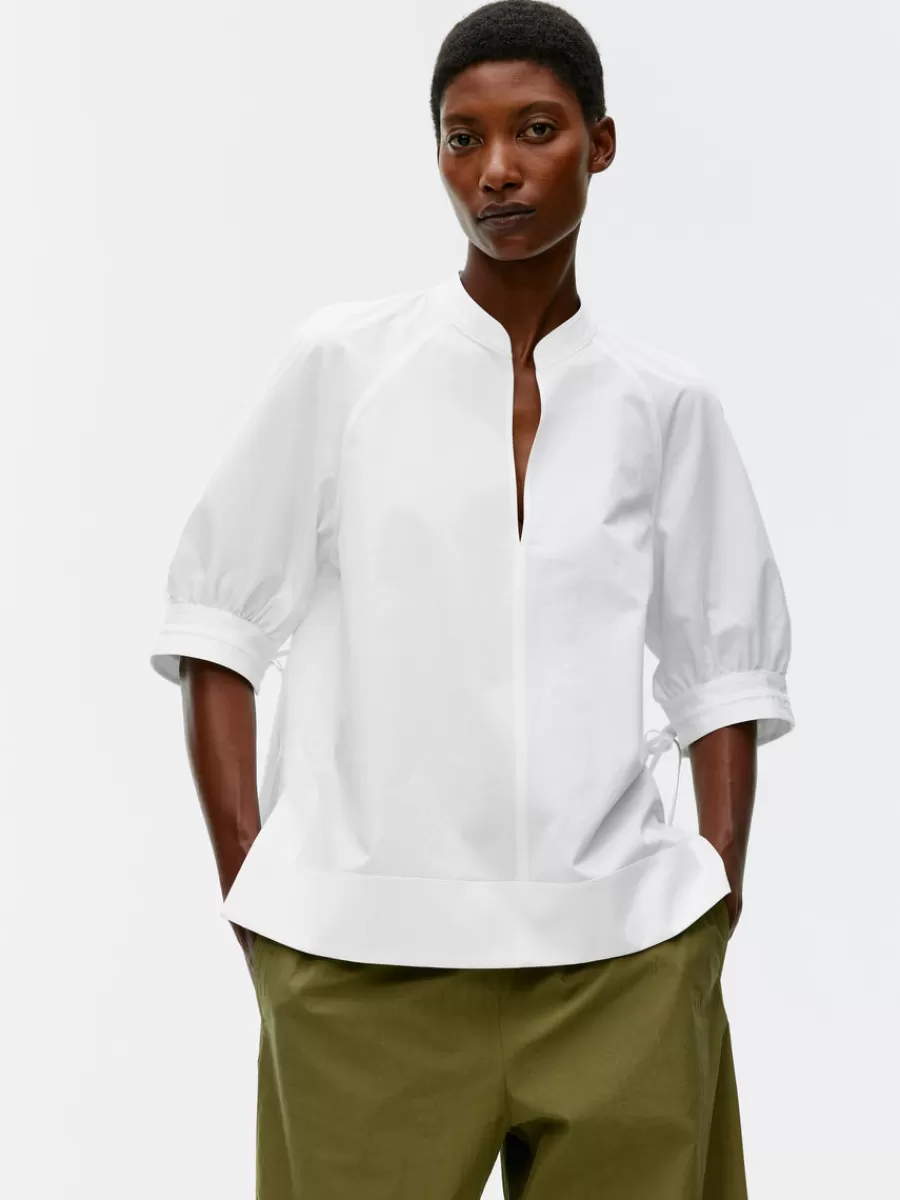 Clearance ARKET Puff-Sleeve Blouse White