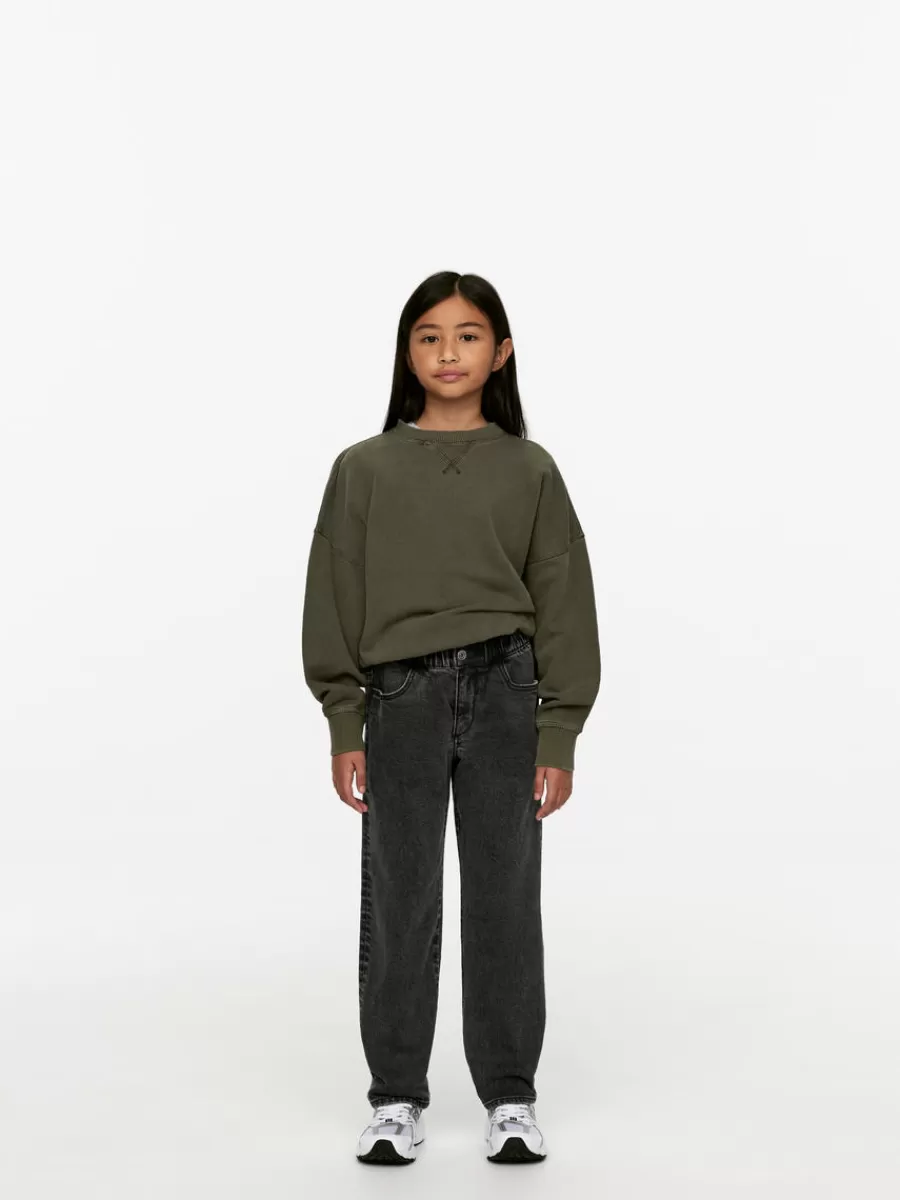Best ARKET Pull-On Denim Trousers Washed Black