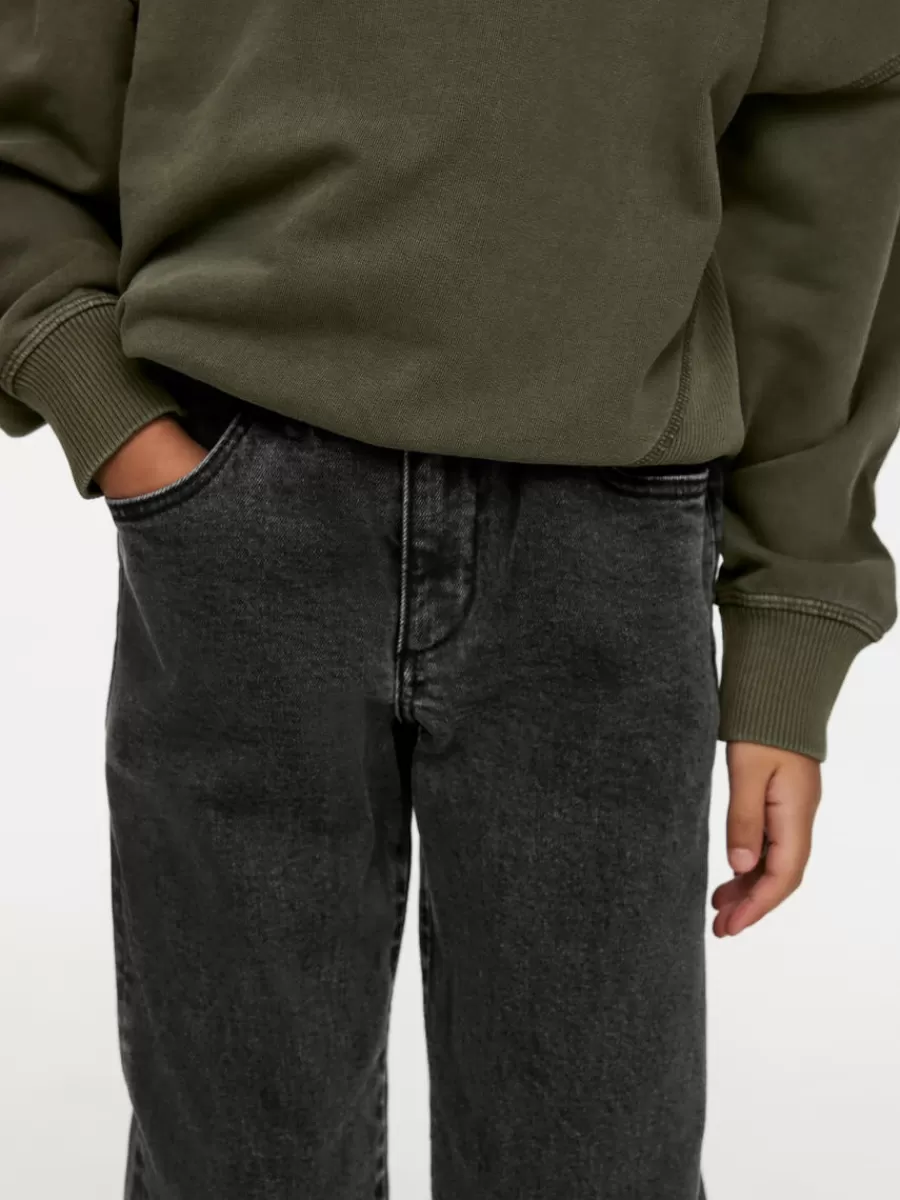 Best ARKET Pull-On Denim Trousers Washed Black
