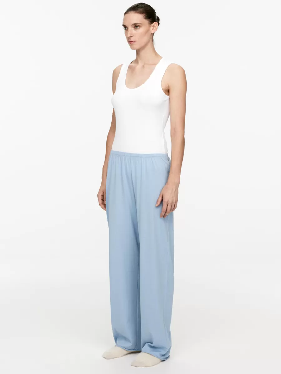 New ARKET Pyjama Trousers Light Blue