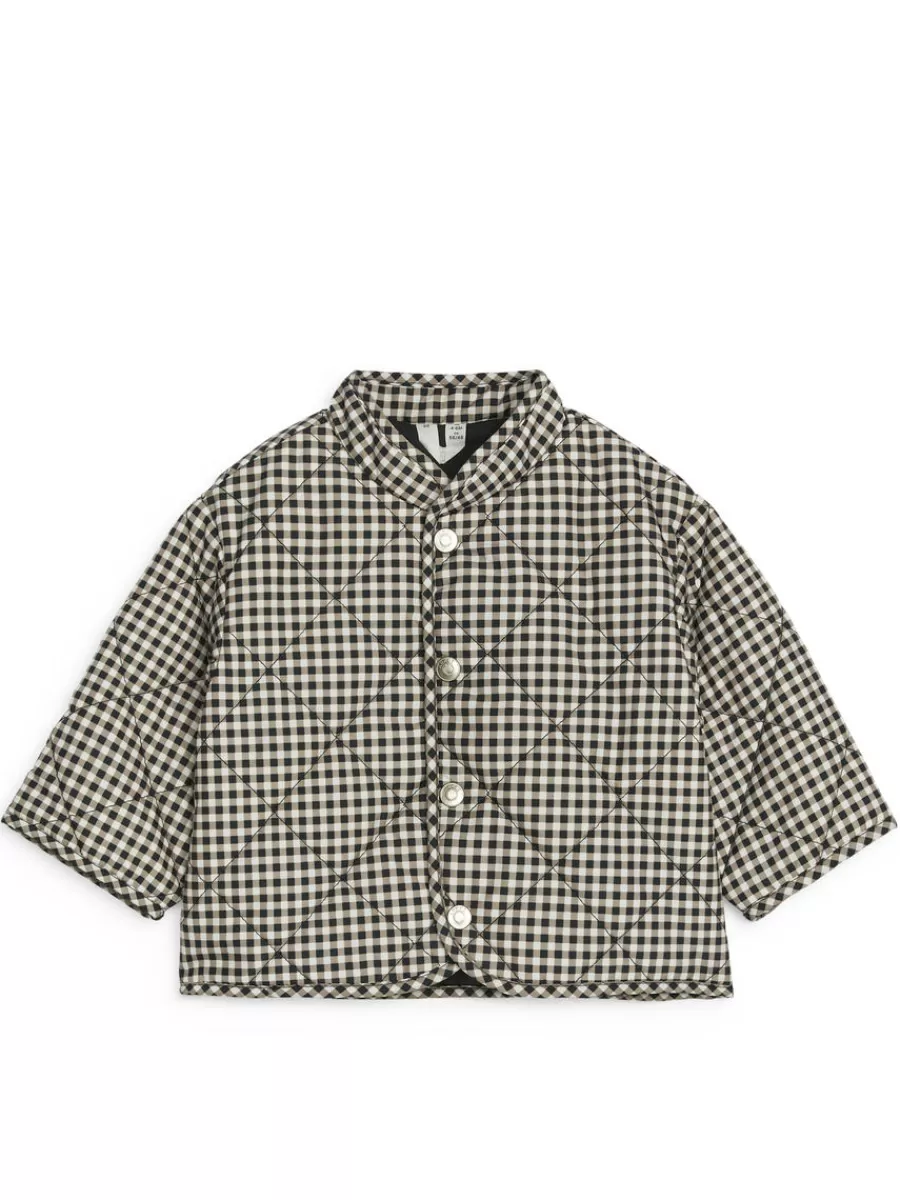 Flash Sale ARKET Quilted Jacket White/Black