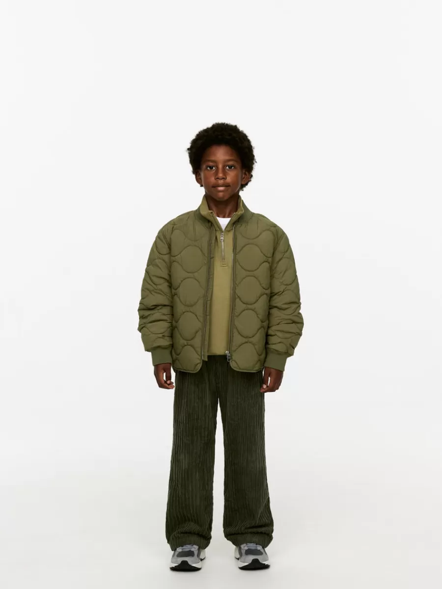Outlet ARKET Quilted Jacket Khaki Green