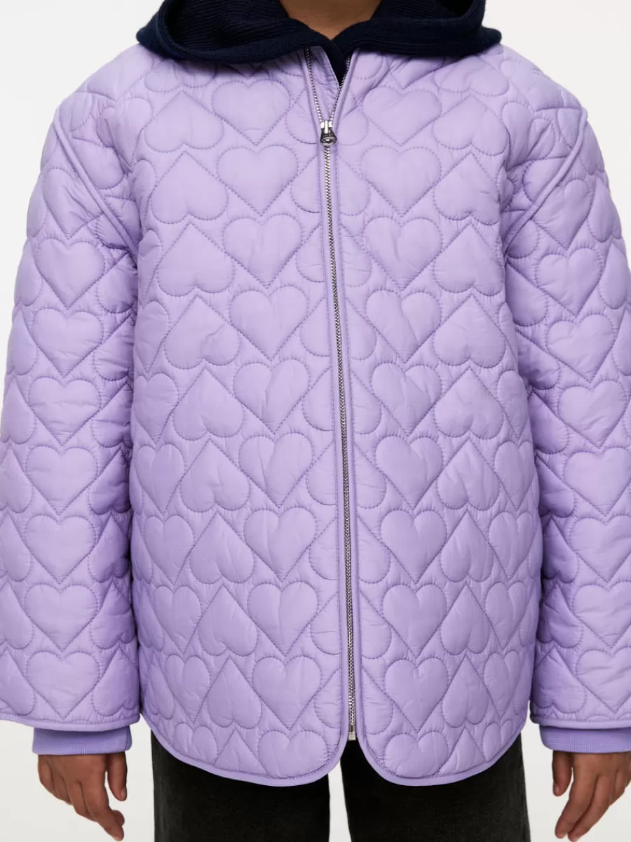 Store ARKET Quilted Jacket Lilac