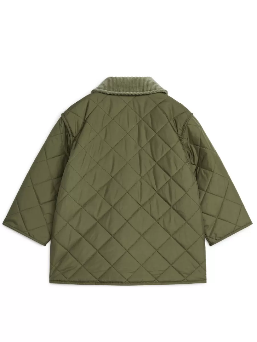 Discount ARKET Quilted Jacket Green