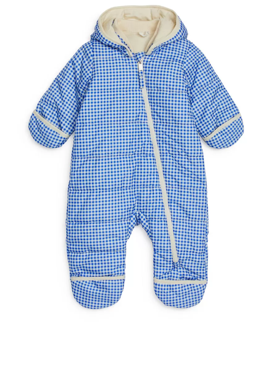 Store ARKET Quilted Overall White/Blue