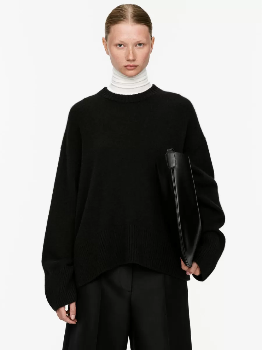 Fashion ARKET Relaxed Cashmere-Wool Jumper Black